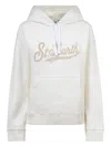 Mc2 Saint Barth Logo Hoodie In White