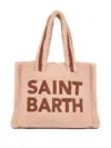 Mc2 Saint Barth Logo-lettering Teddy Tote Bag In Neutral