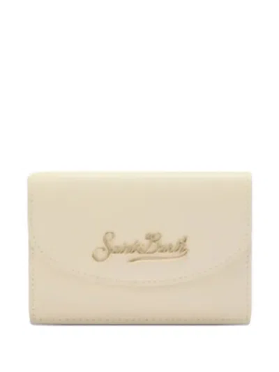 Mc2 Saint Barth Logo Lettering Wallet In White