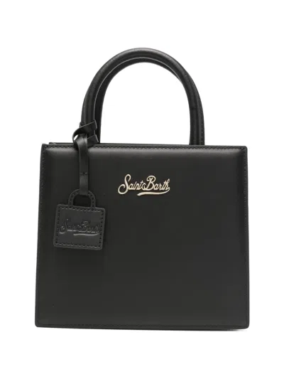 Mc2 Saint Barth Logo Mini Bag In Black