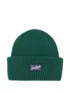 Mc2 Saint Barth Logo-patch Beanie In Green