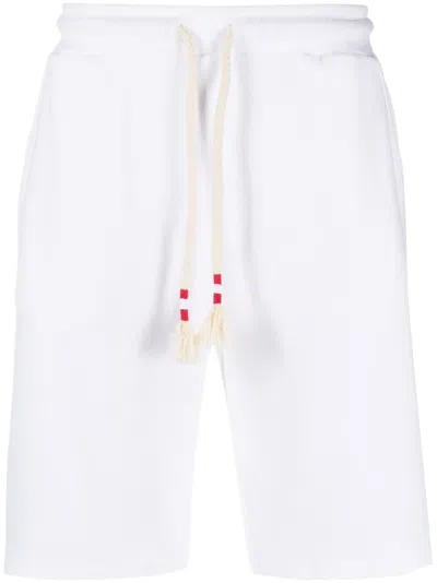 Mc2 Saint Barth Logo-patch Bermuda Shorts In White
