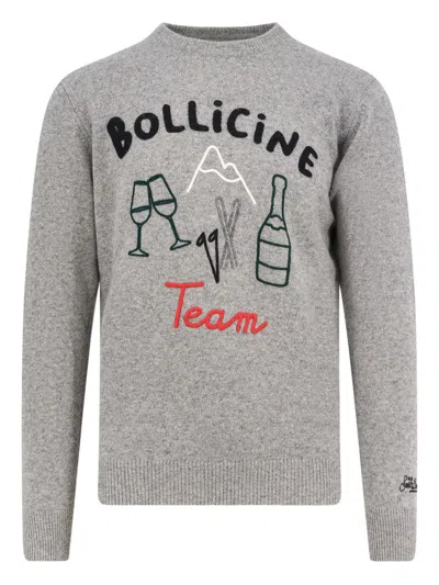 MC2 SAINT BARTH LOGO-PATCH CREW-NECK SWEATER