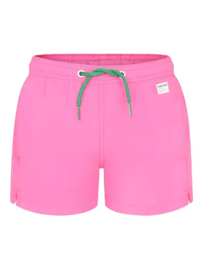 MC2 SAINT BARTH LOGO-PATCH SWIM SHORTS