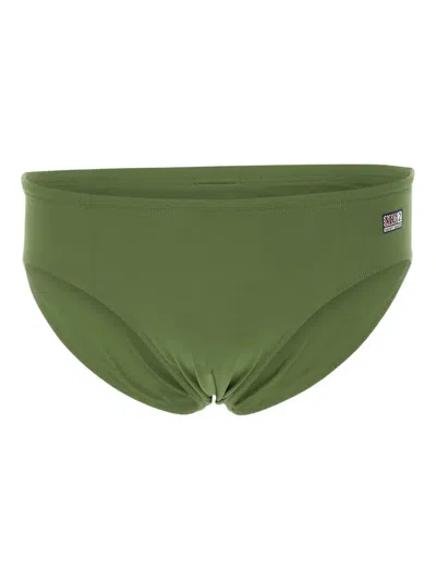 Mc2 Saint Barth Logo-patch Swim Trunks