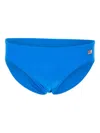 Mc2 Saint Barth Logo-patch Swim Trunks In Blue