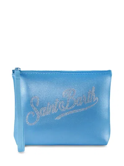 Mc2 Saint Barth Kids' Logo-print Bag In Blue