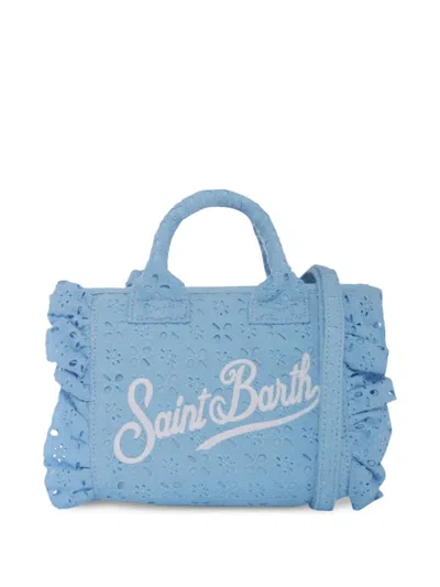 Mc2 Saint Barth Kids' Logo-print Beach Bag In Blue