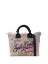 Mc2 Saint Barth Logo-print Beach Bag In Pink