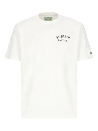 Mc2 Saint Barth Logo-print Cotton T-shirt In White