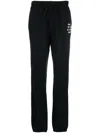Mc2 Saint Barth Logo-print Cotton Track Pants In Black