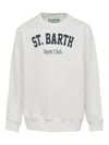 Mc2 Saint Barth Logo-print Round-neck Sweatshirt In White