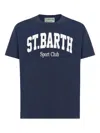 Mc2 Saint Barth Logo-print Round-neck T-shirt In Blue