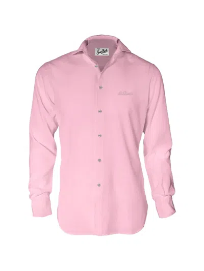 Mc2 Saint Barth Logo Shirt In Pink