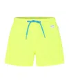 Mc2 Saint Barth Logo Swim Shorts In Yellow