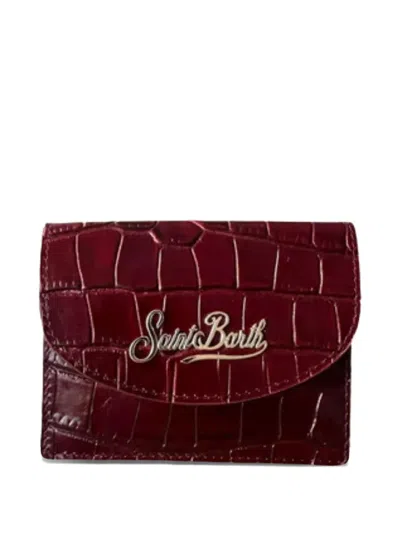 Mc2 Saint Barth Logo Wallet In Brown
