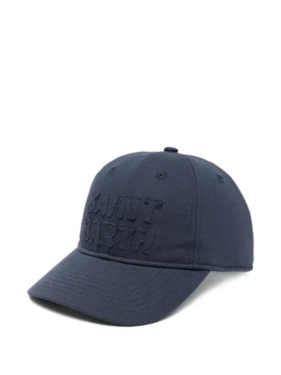 Mc2 Saint Barth Logo-embroidered Baseball Cap In Blue