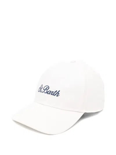 Mc2 Saint Barth Logo-embroidered Baseball Cap In White
