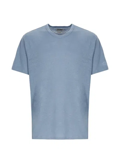 Mc2 Saint Barth Logo-embroidered T-shirt In Blue