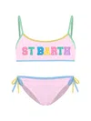 Mc2 Saint Barth Logo-patch Bikini In Pink