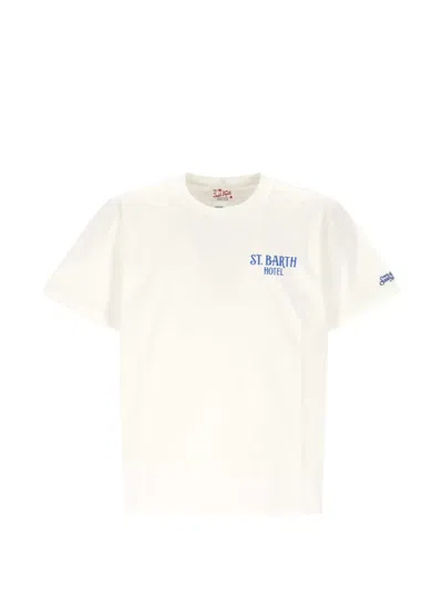 Mc2 Saint Barth Logo-print Cotton T-shirt In Neutral