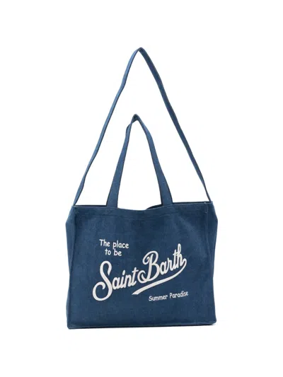 Mc2 Saint Barth Logo-print Shoulder Bag In White