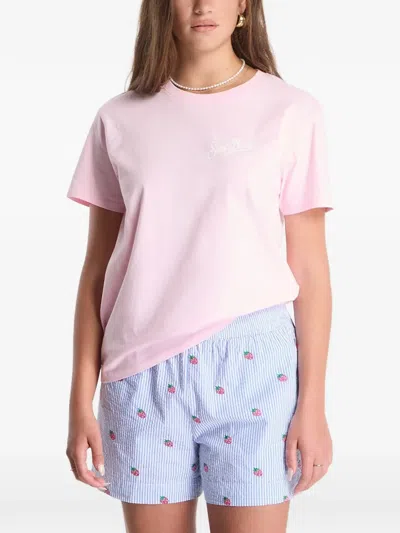 Mc2 Saint Barth Logo-print T-shirt In Pink