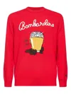 Mc2 Saint Barth Long-sleeve Crew-neck Sweater In Red