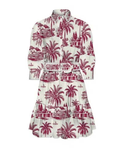 Mc2 Saint Barth Long Sleeve Dress In Pink