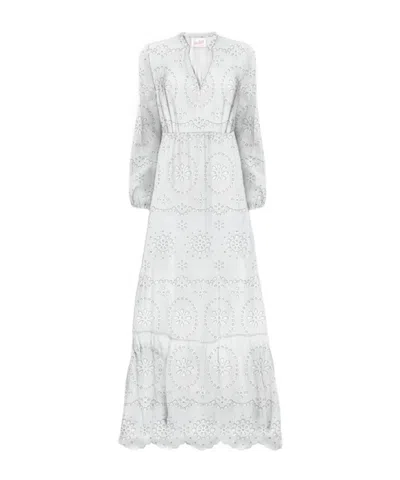 Mc2 Saint Barth Long Sleeve Dress In White