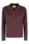 Mc2 Saint Barth Polo-collar Sweater In Brown