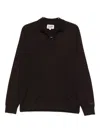 Mc2 Saint Barth Long-sleeve Polo Shirt In Brown