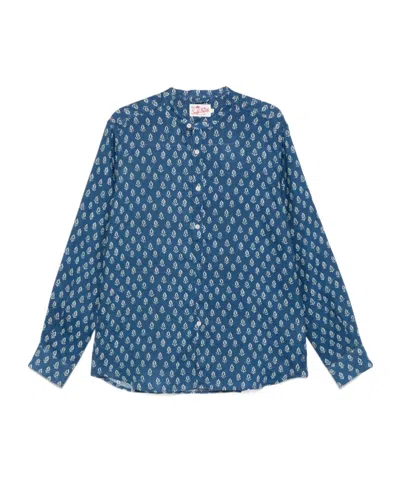 Mc2 Saint Barth Long Sleeve Shirt In Blue