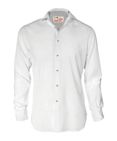 Mc2 Saint Barth Long Sleeve Shirt In White