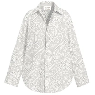 Mc2 Saint Barth Long Sleeve Shirt Cys0001-01000l In Gray