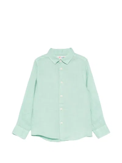Mc2 Saint Barth Kids' Long-sleeve Shirt In Green