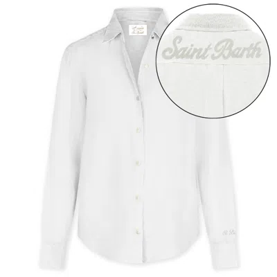 Mc2 Saint Barth Long Sleeve Shirt Mdh001-00514l In Neutral