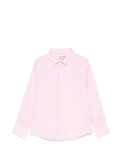 Mc2 Saint Barth Kids' Long-sleeve Shirt In Pink