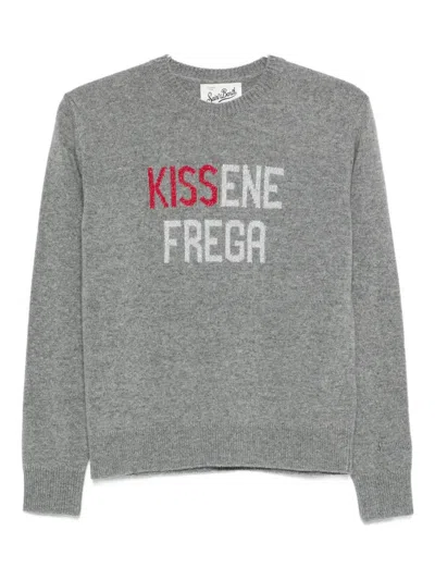 Mc2 Saint Barth Long-sleeve Sweater In Gray