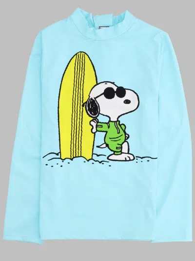 Mc2 Saint Barth Long Sleeve T-shirt Uv Protection In Blue