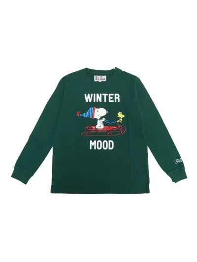 Mc2 Saint Barth Kids' Long Sleeve Tshirt With Cuff In Multicolor