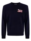 Mc2 Saint Barth Light Embry Crew Neck Pullover In Blue