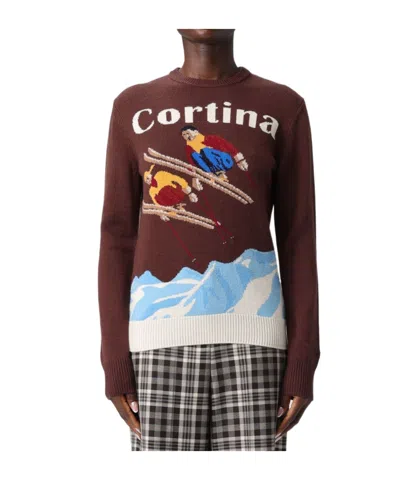 Mc2 Saint Barth Long-sleeved Sweater In Black
