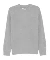 Mc2 Saint Barth Long-sleeved Sweater In Gray