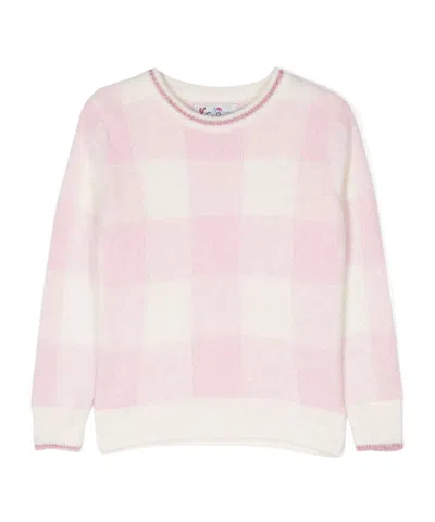 Mc2 Saint Barth Long-sleeved Sweater In Pink