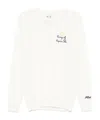 Mc2 Saint Barth Heron Sweater In White
