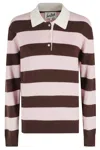 Mc2 Saint Barth Long Sleeves Knit Polo In Multi