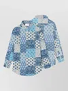 Mc2 Saint Barth Long Sleeves Shirt Patchwork Design Style In Multi