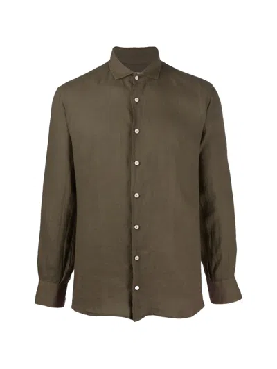 Mc2 Saint Barth Long-sleeve Shirt In Brown