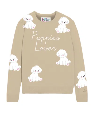 Mc2 Saint Barth Long-sleeved Sweater In Neutral